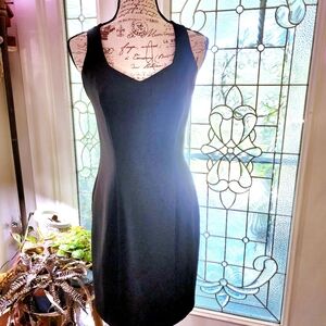 CDC Evening Little Black Dress with Sparkling  Embellished Straps, Size 8